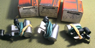 NOS 1971-1973 Ford Pinto, Capri Distribuidor condensador, 4 cilindros, LOTE DE 3 - Imagem 1 de 3