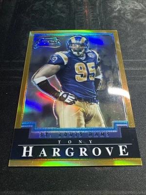 2004 Bowman Chrome Gold Refractor /50 Tony Hargrove (RC) St. Louis Rams - Image 1 of 4