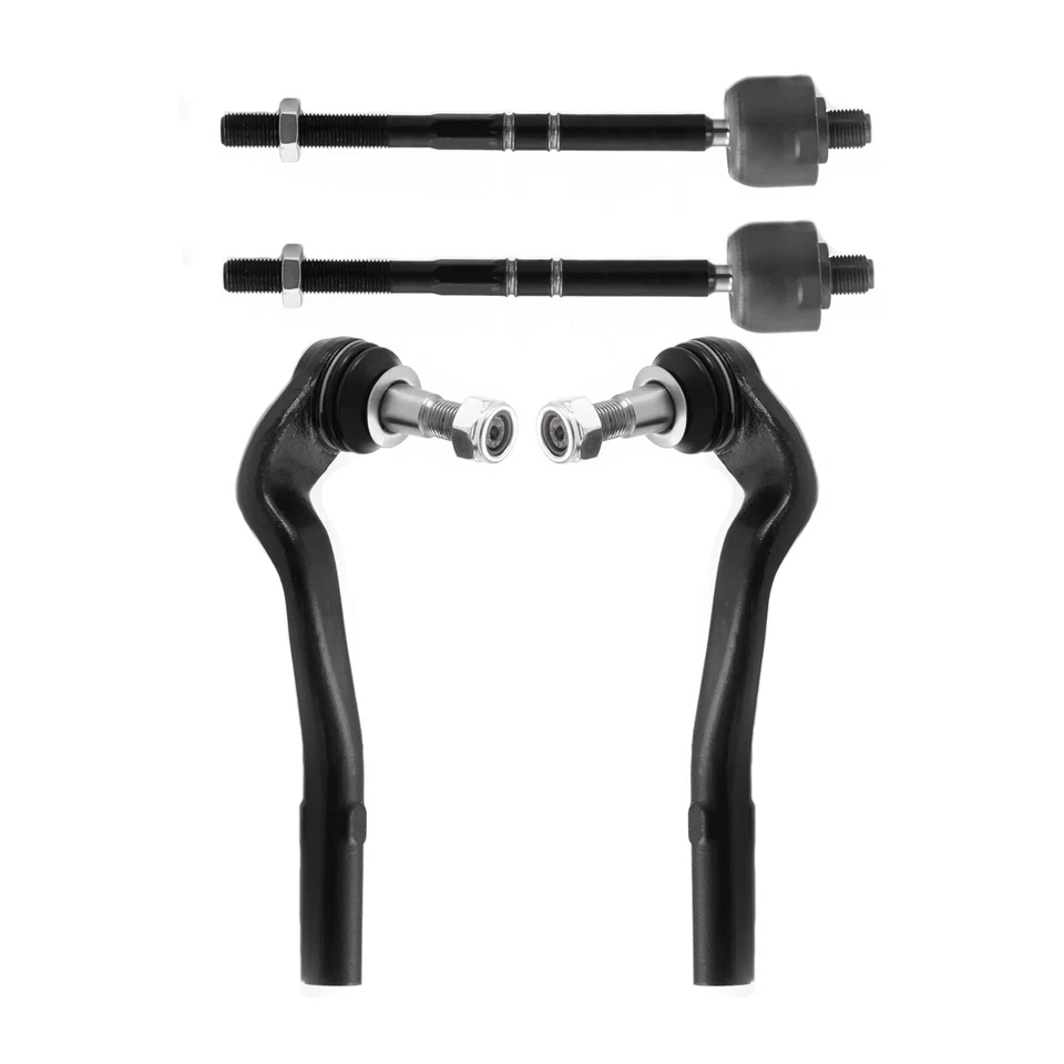 Inner & Outer Tie Rod Tie Rod End 4 Kit for Mercedes E-Class E250 E350 E400 E550 - Image 1 of 4
