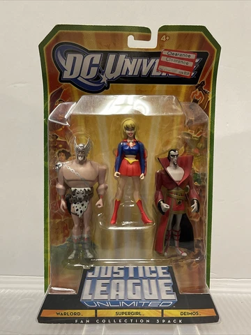DC  Justice League Unlimited Fan Collection 3pk Supergirl Warlord Deimos Cover
