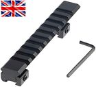 Dovetail Scope Riser Mount 11mm to 20mm Weaver/Picatinny Rail Adapter Mount UK