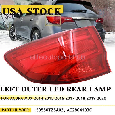 NUEVO PARA Acura MDX 2014-2020 Luz Trasera Lámpara de Freno LED Lado Izquierdo del Conductor LH Foto 1 de 4