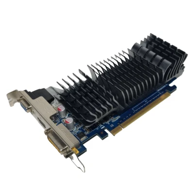 ASUS EN210 NVIDIA GeForce 210 SILENT/DI/512MD3(LP) 512MB DDR3 VGA/DVI/HDMI Card - Image 1 of 4