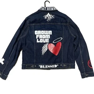 NUEVA Chaqueta Goodfellow & Co Para Hombre GRANDE L Lavado Oscuro Azul Índigo Jean Denim ❤️ - Imagen 1 de 2
