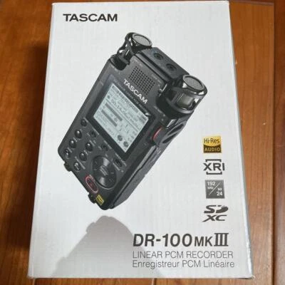 TASCAM DR-100MK3 Stereo Linear PCM Recorder 24bit/192kHz Hi-Res - Image 1 of 4