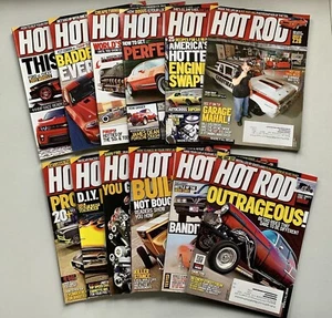 Hot Rod Magazine 2011 Full Year Lot 12 Issues Chevy Ford Drag Racing Custom Cars - Picture 1 of 8