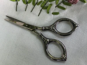 Hallmarked Silver Sewing Scissors + Needle Case  - Ari D Norman - Italy 925 - Picture 1 of 16