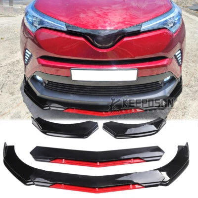Kits de carrocería separador de labios parachoques delantero brillante SUV piezas accesorios para Toyota RAV4 Foto 1 de 4