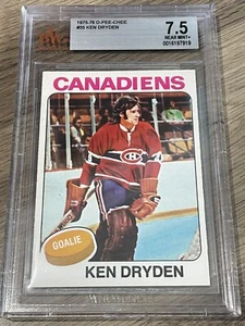 1975-76 O-Pee-Chee OPC #35 Ken Dryden BVG 7.5 NM+ Montreal Canadiens - Bild 1 von 4