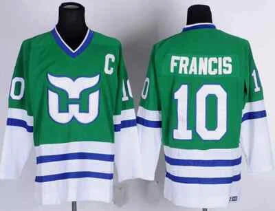 Camiseta deportiva réplica vintage de Ron Francis #10 Hartford Whalers Foto 1 de 2