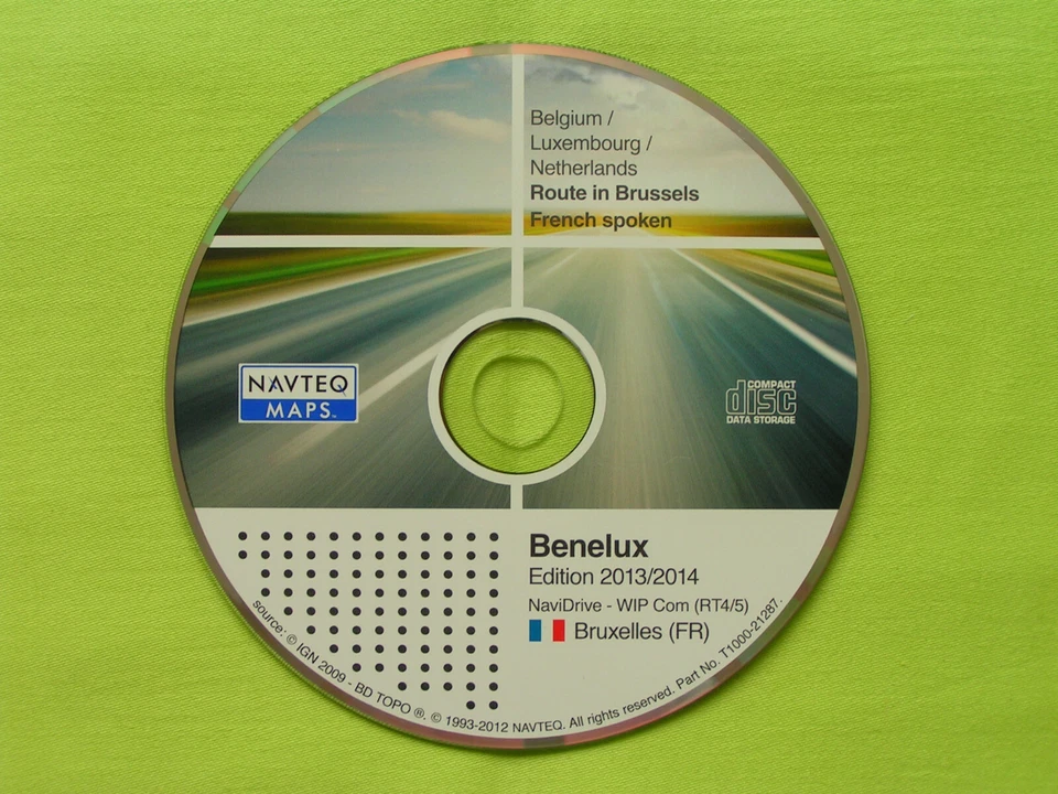 NAVIGATION CD WIP COM RT4 RT5 BENELUX 2014 CITROEN C4 C5 C6 PEUGEOT 207 307 407 - Bild 1 von 1