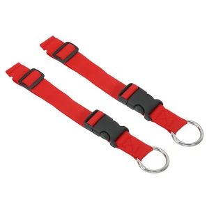 2pcs Add a Bag Luggage Straps Adjustable Suitcase Belt Plastic, Red - Picture 1 of 6