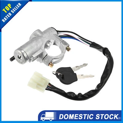 Pack de 1 Cilindro de bloqueo de interruptor de llave de encendido para Nissan D21 con llave 48700-01G25 Foto 1 de 4