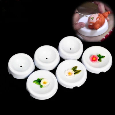 Fondant Modelling Cups 6 Flower Shaping Icing Cake Decorating Drying Forming Cup - Image 1 of 4