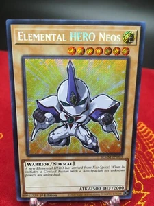 Elemental HERO Neos Chibi BLMM-EN003 Yugioh Battles of Legend Monster Mayhem LP - Picture 1 of 2