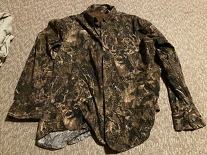 Camisa camuflada North River para hombre de manga larga con botones, talla grande - Imagen 1 de 4
