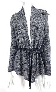 Anthropologie Left Of Center Layered Heathered Knit Anorak Cardigan SZ Medium M - Picture 1 of 10