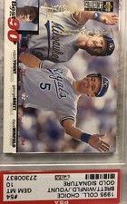 1995 Collector's Choice Gold Signature #54 Brett Yount Winfield PSA 10