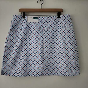 NEW Lady Hagen 17” Tummy Control Pull-On Golf Skort pockets Stars women size XL - Picture 1 of 3