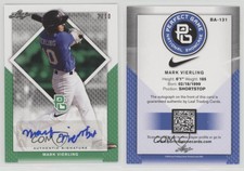 2016 Leaf Perfect Game National Showcase Green /10 Mark Vierling #BA-131 Auto