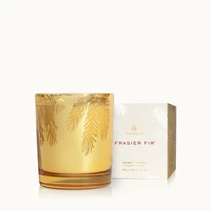 Thymes Frasier Fir Gilded Gold Candle 6.5oz - Picture 1 of 2