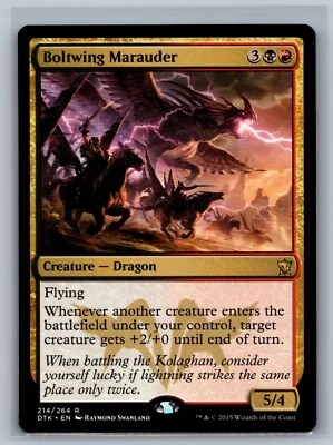 Magic MTG Dragons of Tarkir Boltwing Marauder #214/264 TCG CCG - Image 1 of 2