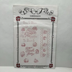Conjunto de muestra de transferencias de bordado Lace Tales Home is Where The Heart Is - Imagen 1 de 3