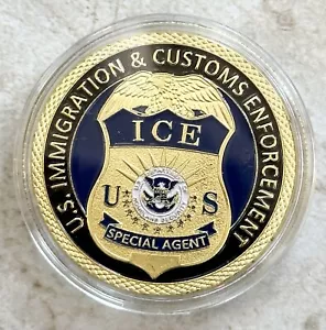 US Immigrations Customs Protection Enforcement Challenge moneta agente speciale GHIACCIO - Foto 1 di 5