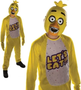 Five Nights At Freddy's Chica Fancy Dress Kids Childs Boys Halloween Costume New - Picture 1 of 3