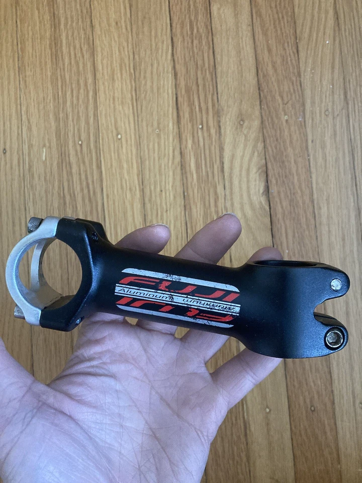 Fuji 1 1/8" 130mm 31.8 Clamp Threadless Black Aluminum Stem - Image 1 of 4
