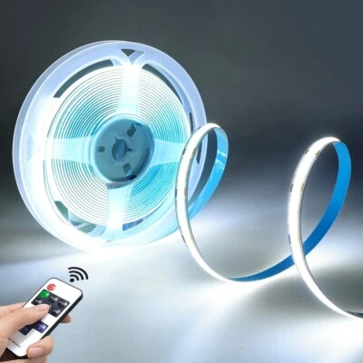 Remote Control 24V COB LED Strip High Indensity Flexible Tape 320LEDs/m Decor - Image 1 of 4