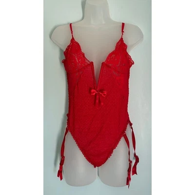 Vintage Andrea Kristoff For Escante Red Body Suit Small - Image 1 of 4