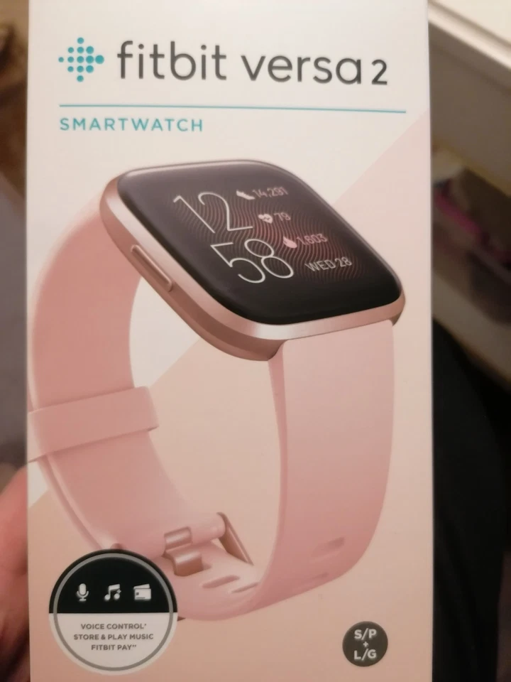 Fitbit Versa 2 Smartwatch, Roségold/inkl. Ladekabel / ohne Original Armband - Bild 1 von 4