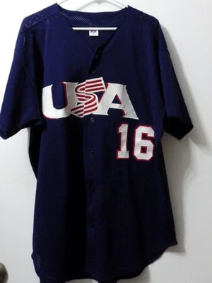 USA United States Baseball Team Olympics Russell Athletic Jersey XL #16 - Image 1 of 4