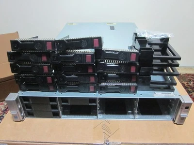 HP DL380 Gen9 12LFF P840/4G FBWC 2xPSU 1x Xeon E5-2630L v4 128GB RAM + Trays - Bild 1 von 4