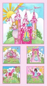 Fairy Princess 24" panel by Henry Glass, 133P-27, Once Upon a Time - Picture 1 of 1