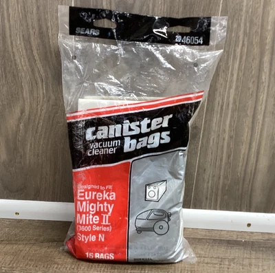 Bolsas de bote de aspiradora para Eureka Might Mite II (Serie 3600) estilo N 15 Foto 1 de 2