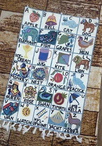 A to Z - Boutique Alphabet Tapestry (Handwoven) - by Ferne And Wilfred - Picture 1 of 2