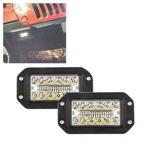 2Pcs 12V 6 Inch Flush Mount Work Light 26 LED Super Bright Spotlight Car4816 - Picture 1 of 10