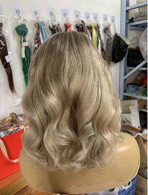 Blonde Highlights Wave Bob 13x4 Lace Human Hair Wig for Women - Image 1 of 4