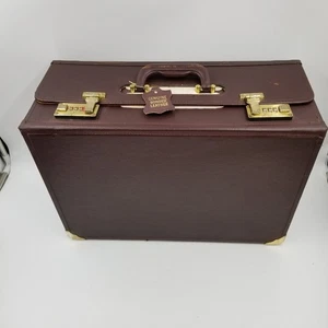 Maletín de cuero vintage para archivo de documentos de abogado médico piloto  - Imagen 1 de 24