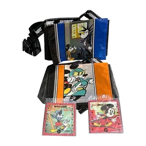 2 Sacchetti Pranzo Bambini Metro Topolino Blu Arancione con Puzzle Sigillati 2015 - Foto 1 di 4