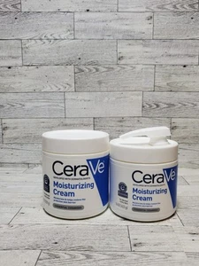 CeraVe Moisturizing Cream Body and Face Moisturizer, Lot of 2 - Picture 1 of 2