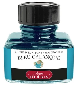 30ml Bottle of Bleu Calanque Ink for Fountain and Rollerball Pens - Picture 1 of 5