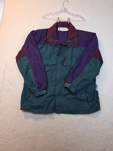 Vintage Columbia Gizzmo Ski Jacket, 90s Radial Sleeve, Teal/ Purple Mens Size Xl - Picture 1 of 24