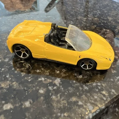 2012 Hot Wheels New Models #25/50 Ferrari 458 Spider Yellow w/Chrome OH5 1:64 - Image 1 of 4