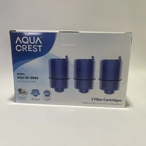 AQUA CREST Water Filter Replacement for RF-9999® Faucet, NSF Certified, 3 Pack - Picture 1 of 3