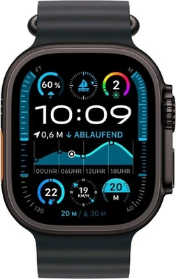 Apple Watch Ultra 2 (2024) 49mm Titan Schwarz Black Ocean Band NEU & OVP - Bild 1 von 2