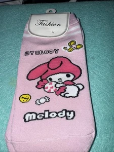 1 Paar My Melody Socken mit Biene und Süßigkeiten - Bild 1 von 4