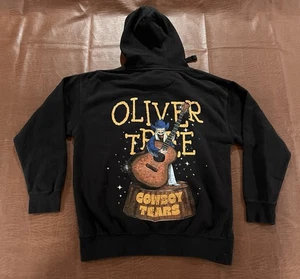 RARE Oliver Tree Cowboy Tears Hoodie Sweatshirt - Dual Sided - Size Large - Picture 1 of 12